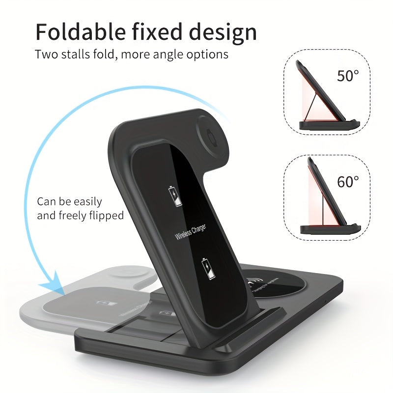 NNETM 3-in-1 Fast Wireless Charger for iPhone & Apple Devices-2