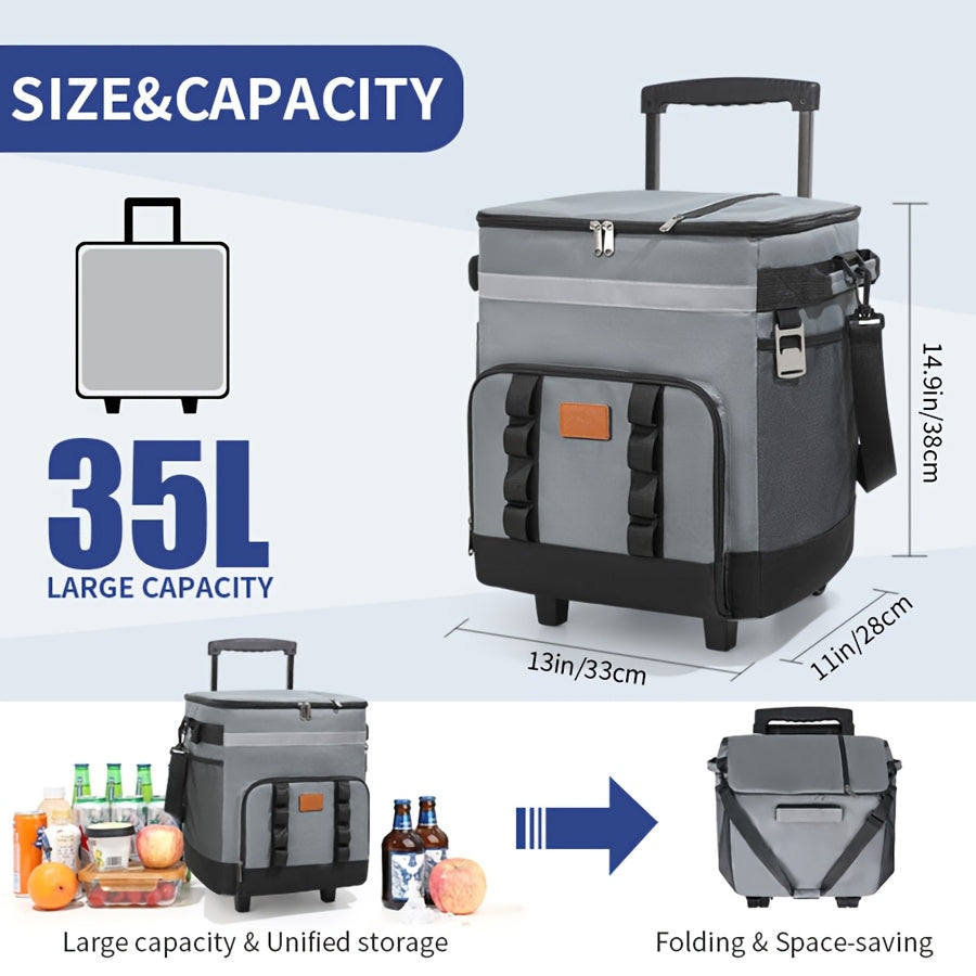 Rolling Insulated Refrigerated Truck Cooler Bag-3