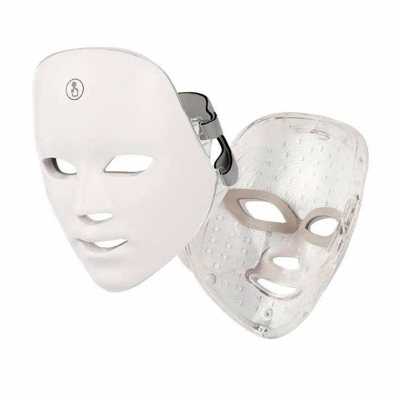 Portable 7 Color Light Facial Mask - Touch Screen Skin Care Device with Multi-Function Beauty Benefits - USB Charged
