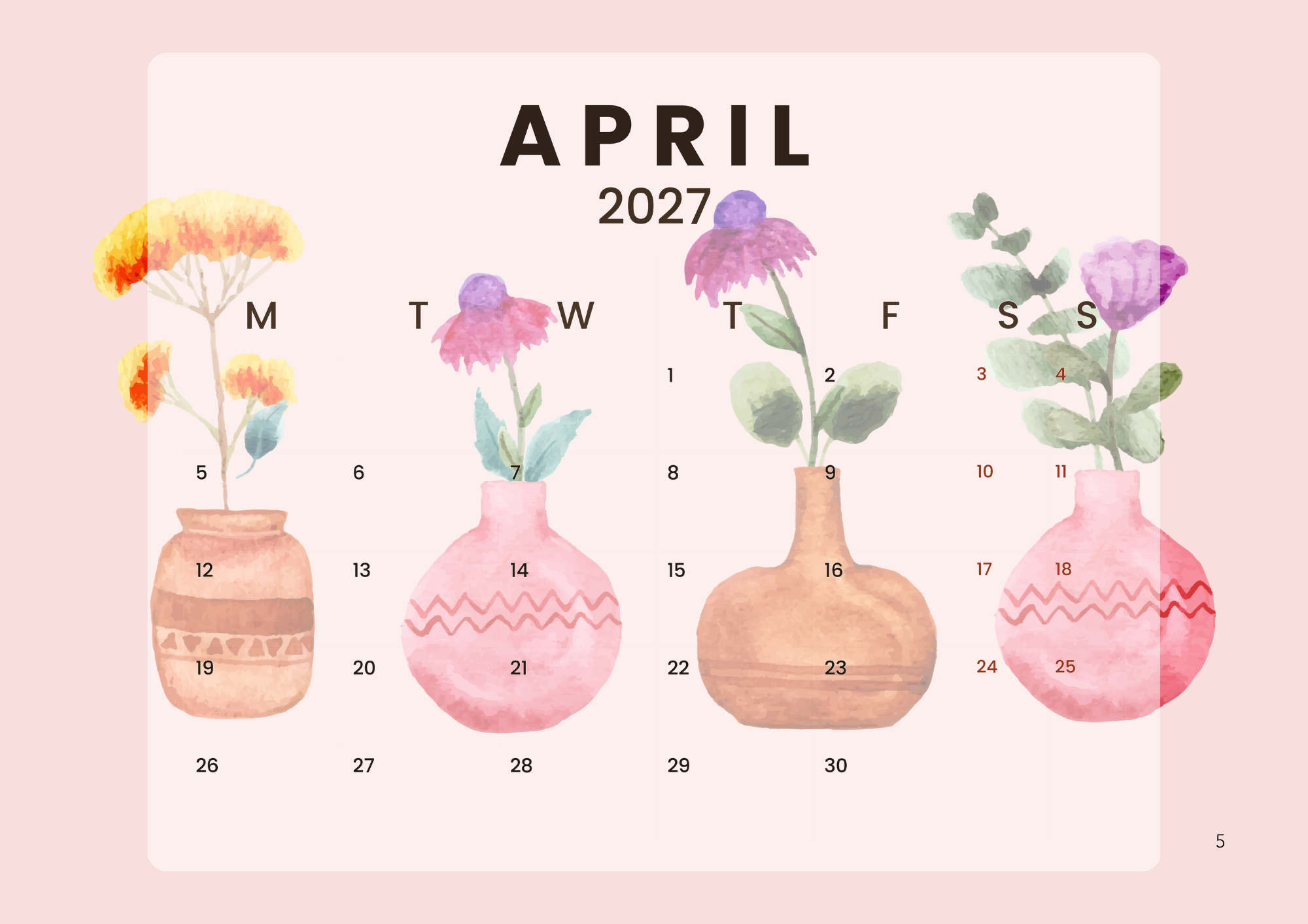 2027 Calendar