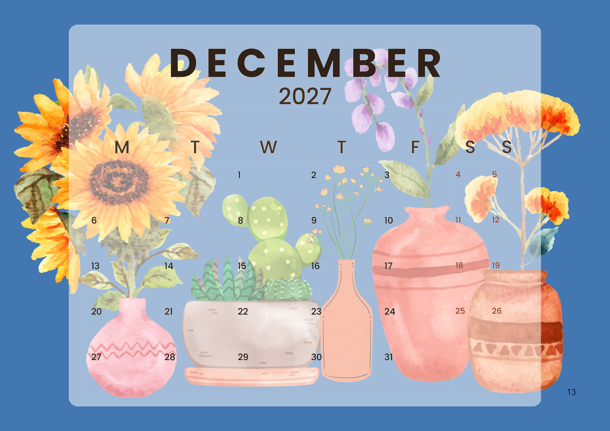2027 Calendar