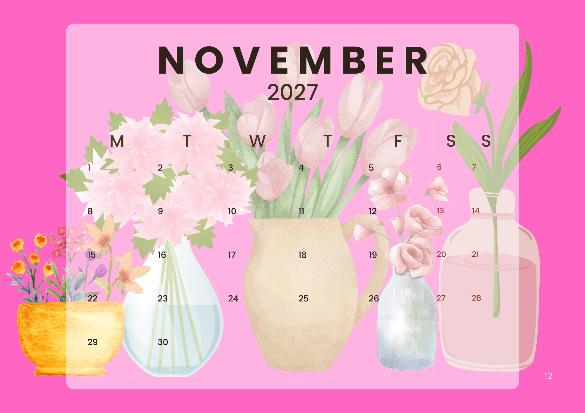 2027 Calendar