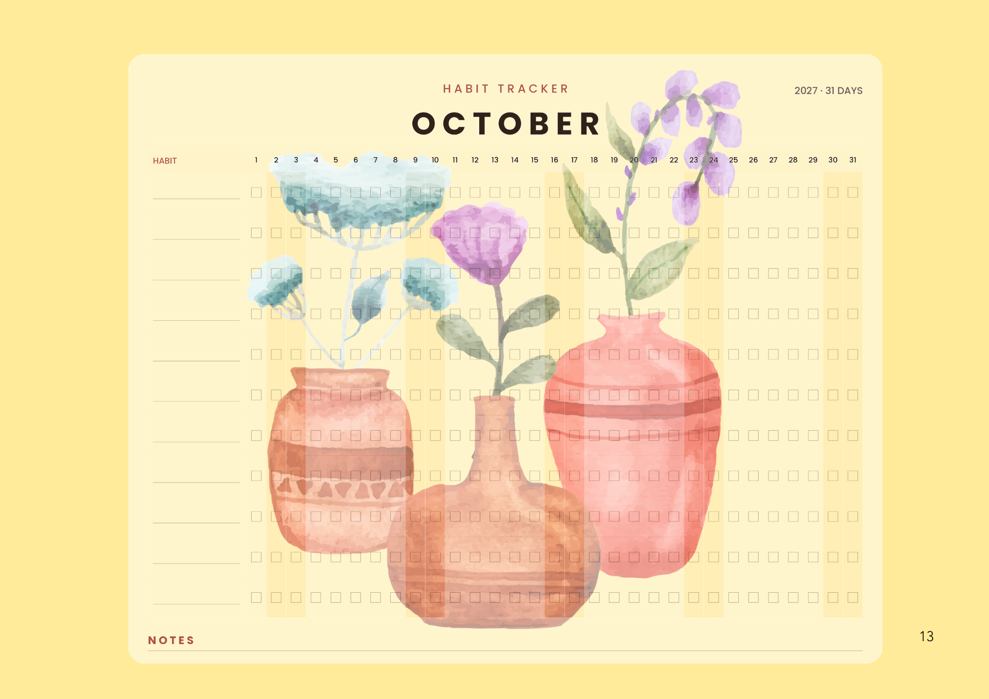 2027 Habit Tracker