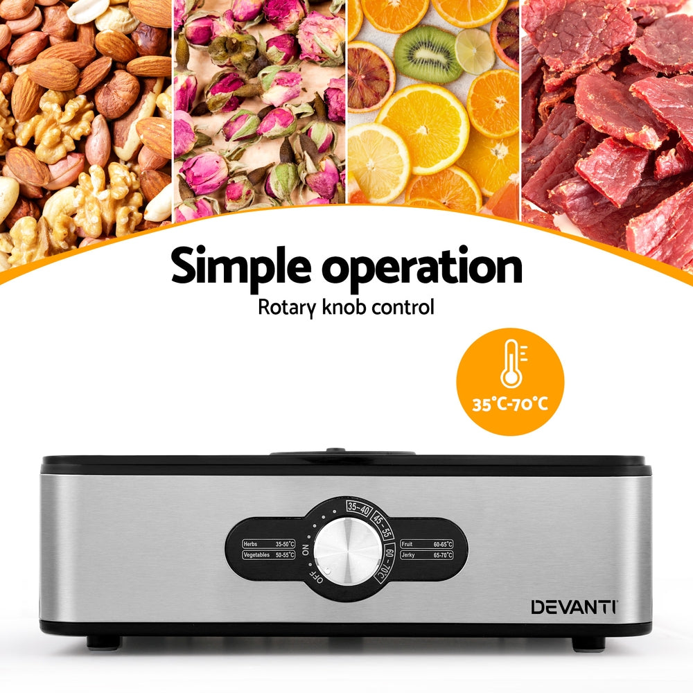 NNETM Stainless Steel Food Dehydrator